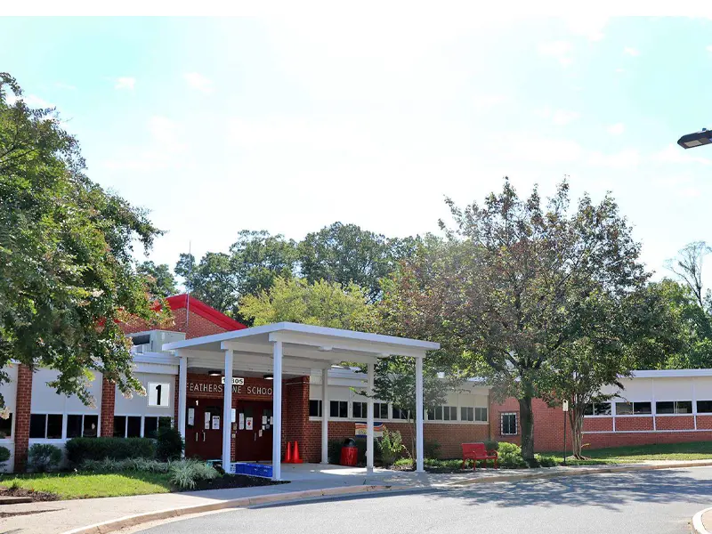 Featherstone Elementary School building entrance